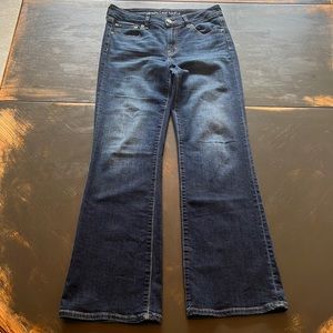 Super Stretch Favorite Boyfriend American Eagle 6 REG Blue Jeans